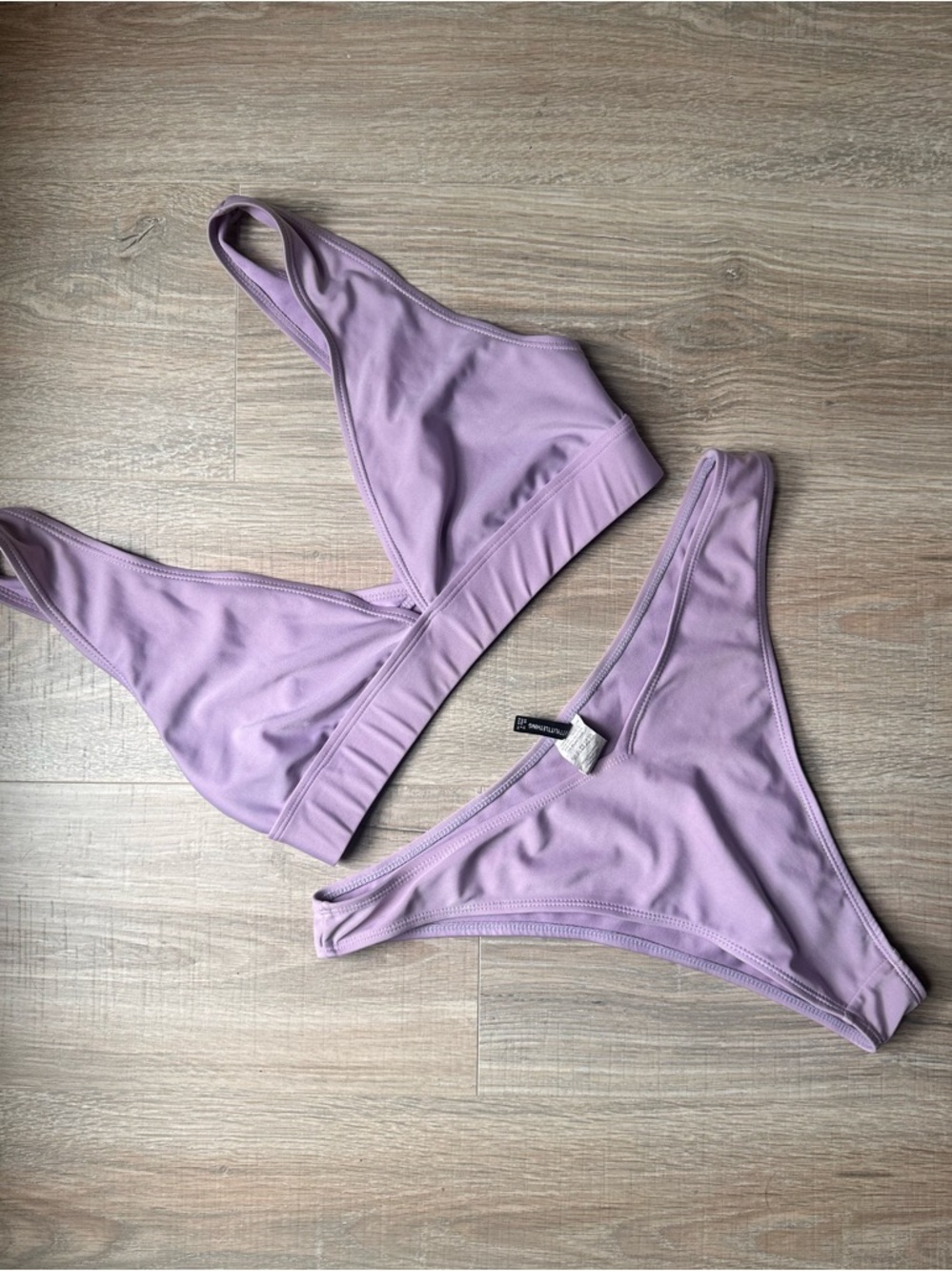 Fashion Nova Lilac Two-Piece Bikini Set